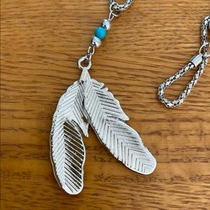 Silver Feather Necklace